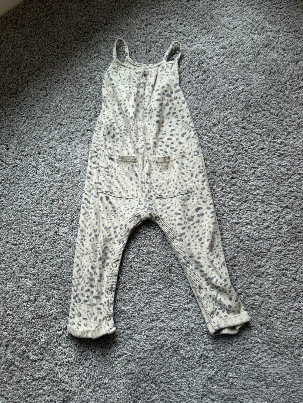Women’s Beige Animal Print Jeans